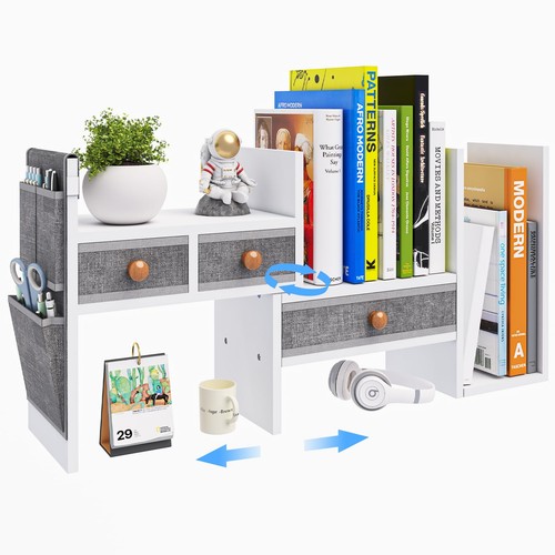 Adjustable desk shelves - shelves, for